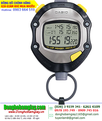 Casio HS-70W; Đồng hồ bấm giây Casio HS-70W với 100Laps - có chức năng Stopwatch & hẹn giờ Đếm lùi Countdown